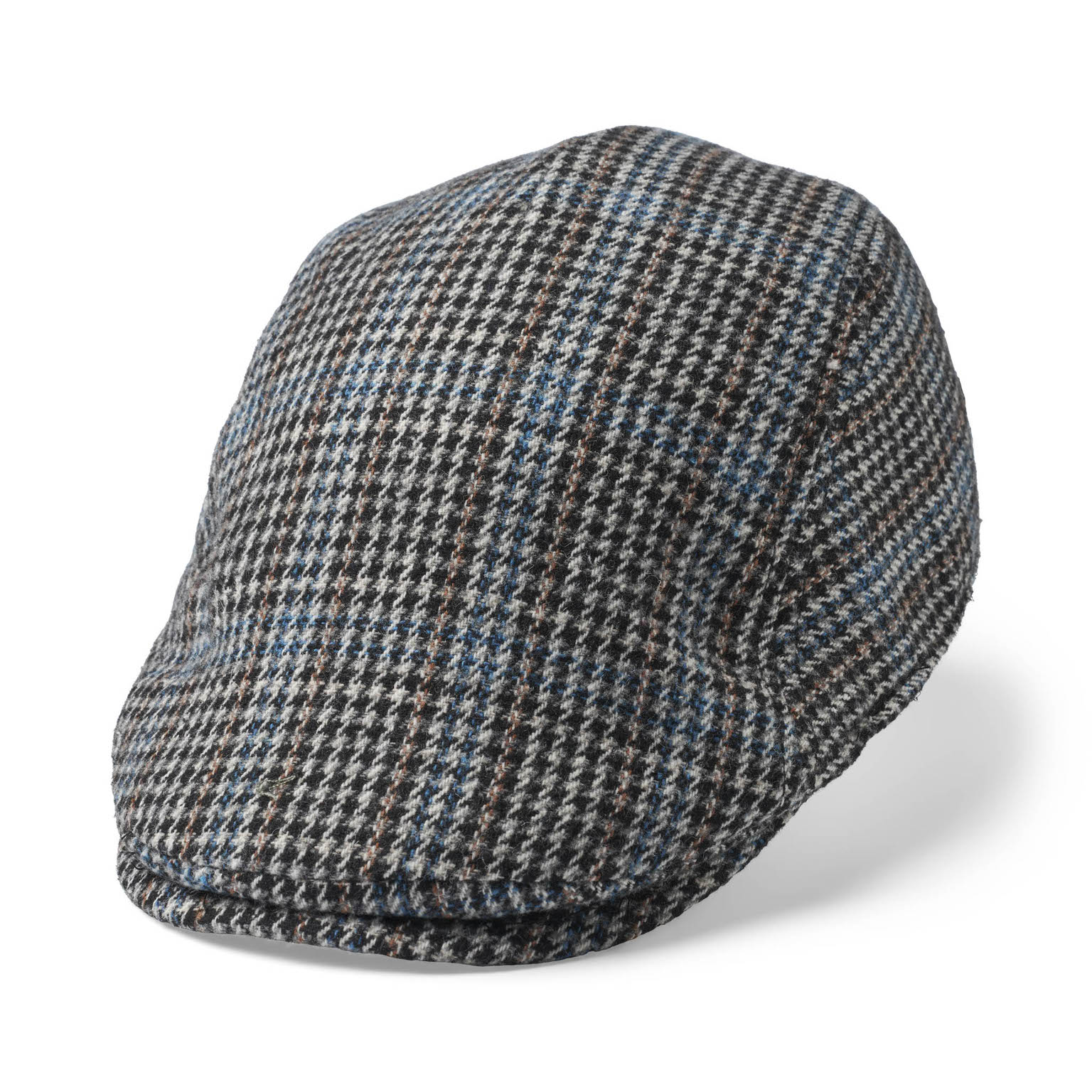 FAN Sixpence Flat Cap Grey -10182-0021-Grey- Statewear Rutmönstrad gubbkeps i grå/blå toner från Statewear